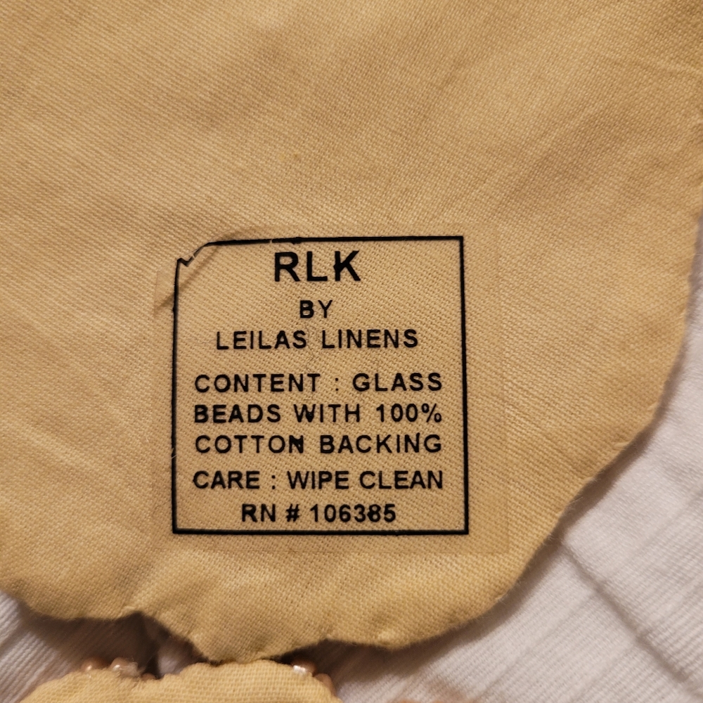 Set of 4 Glass beaded seashell coasters - Picture 3 of 4